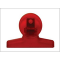 Round Bag Clip-4" Translucent Red